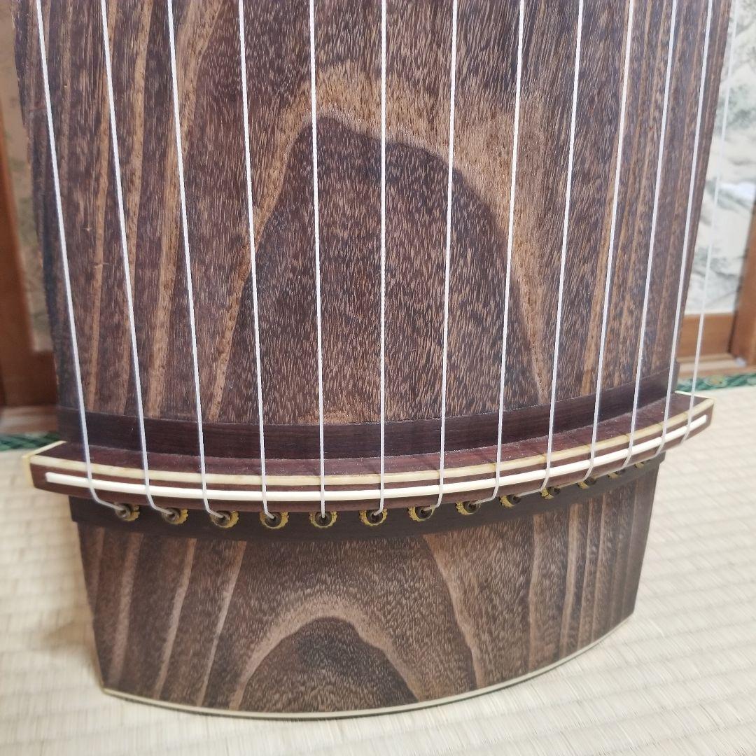和琴 13弦琴 183cm 琴柱／琴爪入れ／猫足／丸袋付き【引き取り歓迎】