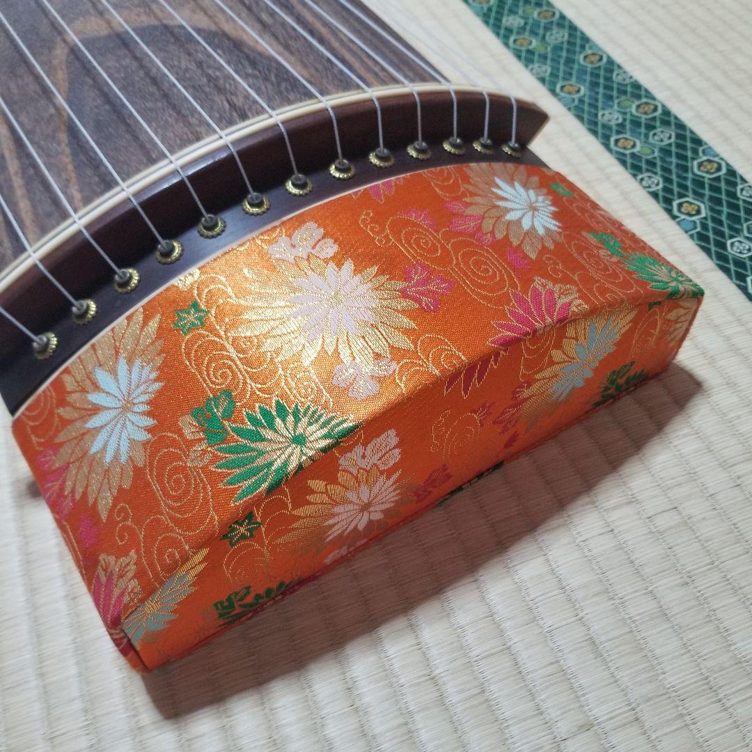 和琴 13弦琴 183cm 琴柱／琴爪入れ／猫足／丸袋付き【引き取り歓迎】