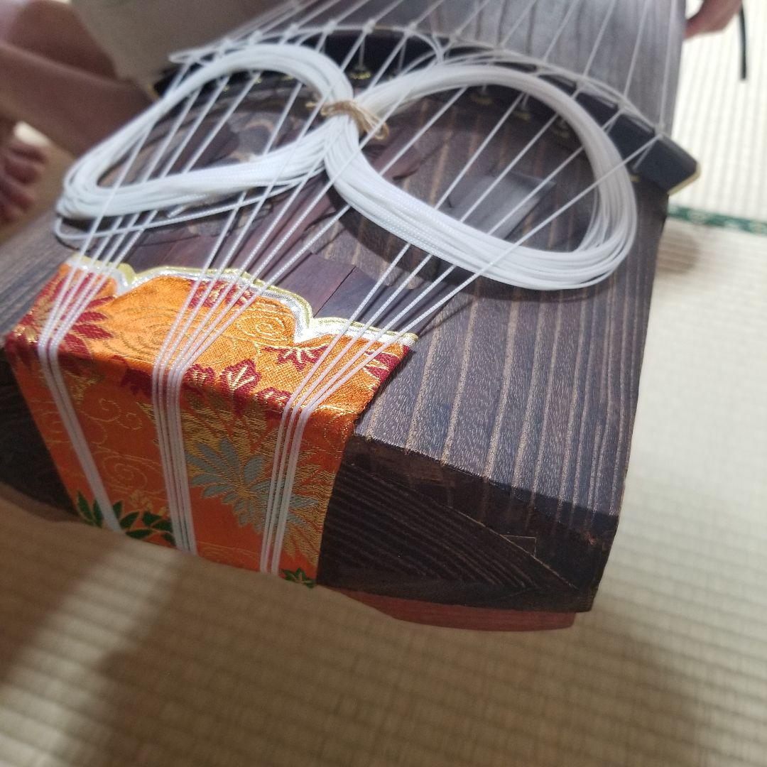 和琴 13弦琴 183cm 琴柱／琴爪入れ／猫足／丸袋付き【引き取り歓迎】