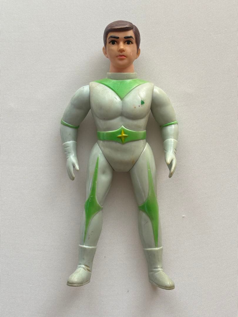 【希少】ブルマァク ミラーマン 面取れ ソフビ 当時物 円谷プロ マスクなし