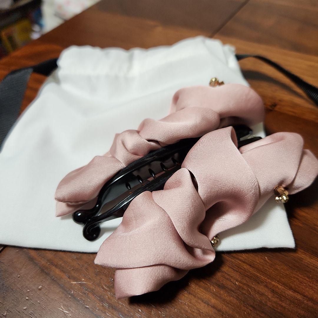 専用COMPLEXBIZフローラルアイス バナナクリップ(ライトピンク)