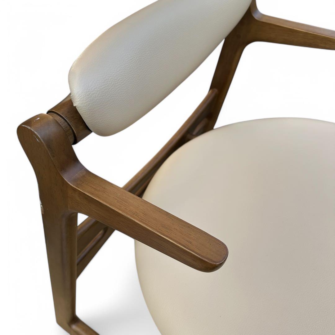 美品 低座椅子 キャスパーチェア CAチェア 400R-BE 天然木