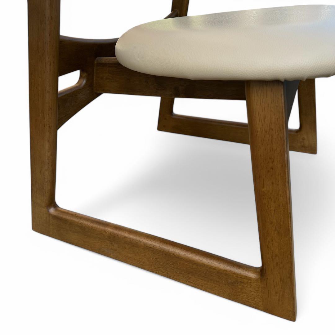 美品 低座椅子 キャスパーチェア CAチェア 400R-BE 天然木