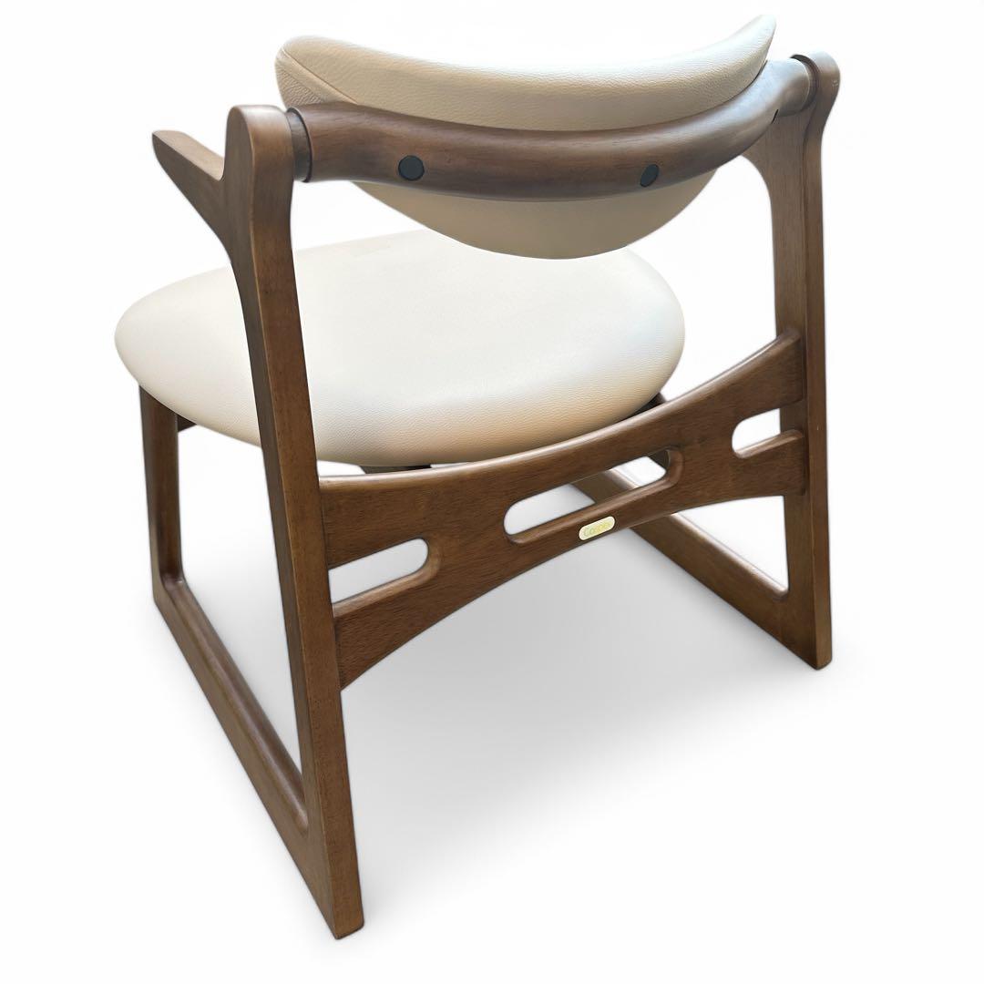 美品 低座椅子 キャスパーチェア CAチェア 400R-BE 天然木