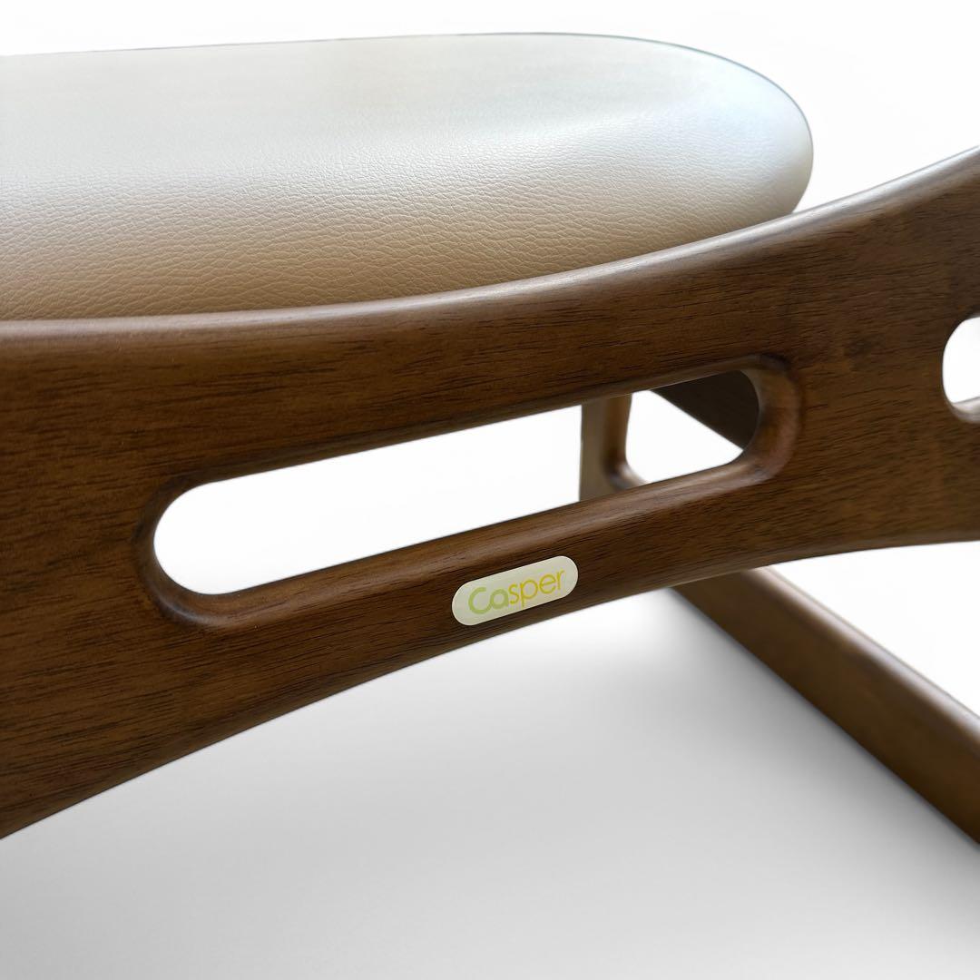 美品 低座椅子 キャスパーチェア CAチェア 400R-BE 天然木