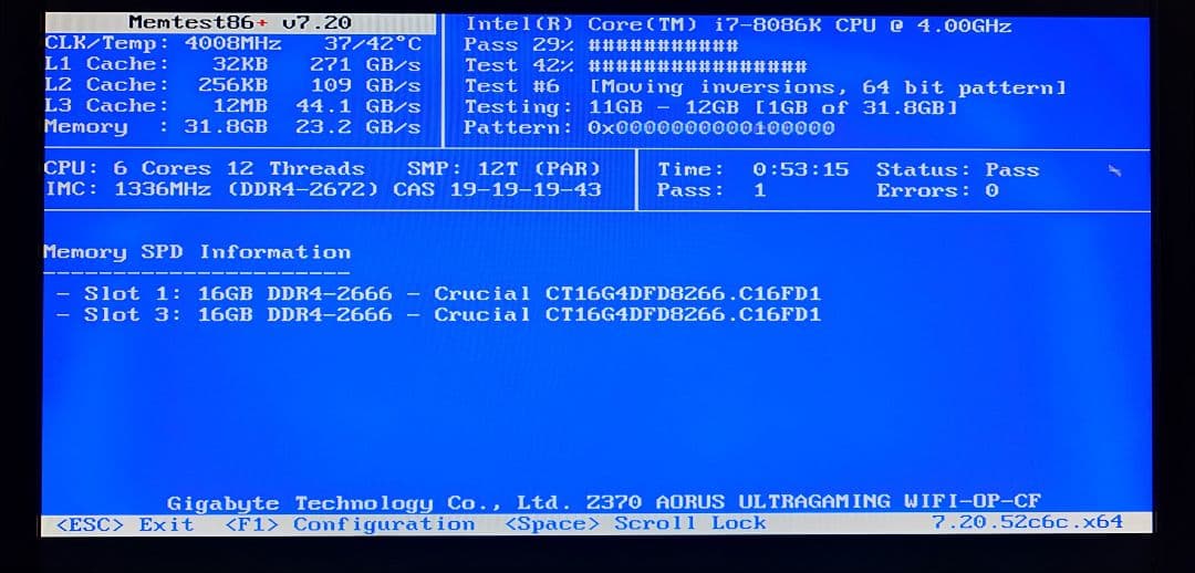 Crucial DDR4 2666 16GB ×2 計 32GB 【動作確認済】
