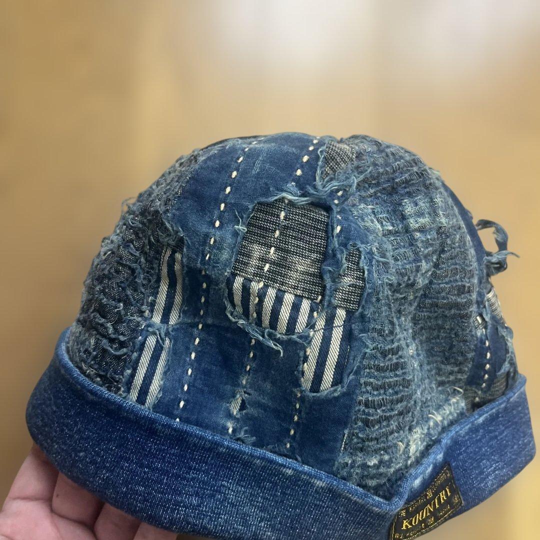 【未使用】Kapital KOUNTRY Boro デニムパッチワーク キャップ