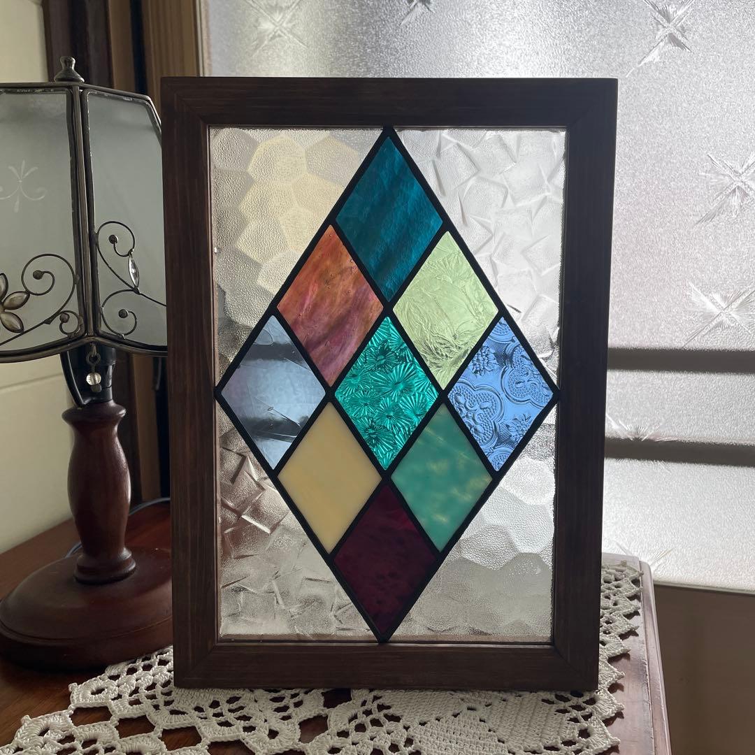 ステンドグラスパネル　アーガイル