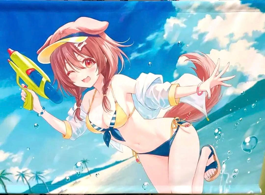 C100フカヒレ先生　戌神ころねセット（タペストリー2種&グッズ）