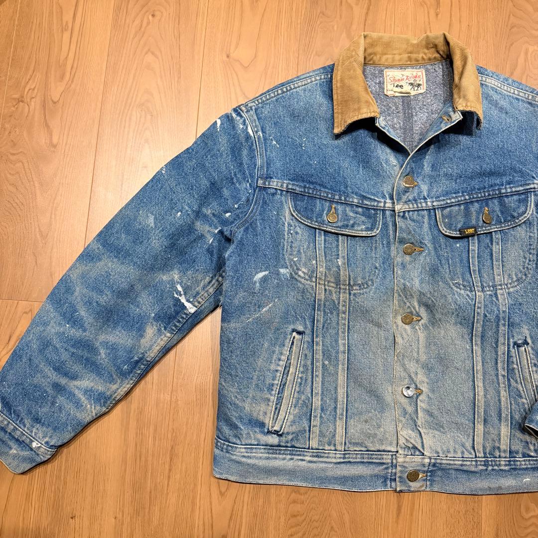雰囲気◎ 70s Lee ストームライダー デニムジャケット ペンキ ビンテージ