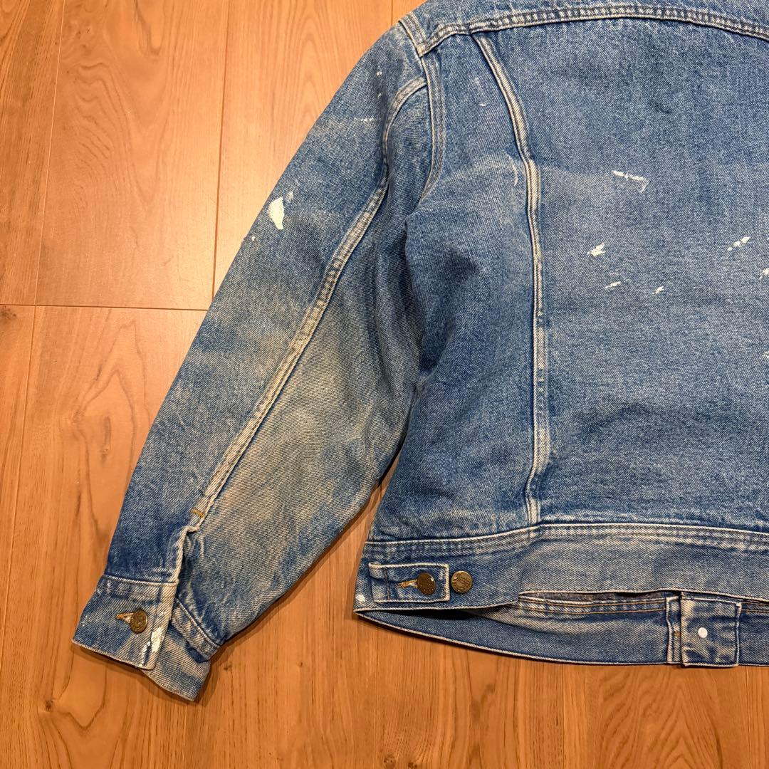 雰囲気◎ 70s Lee ストームライダー デニムジャケット ペンキ ビンテージ