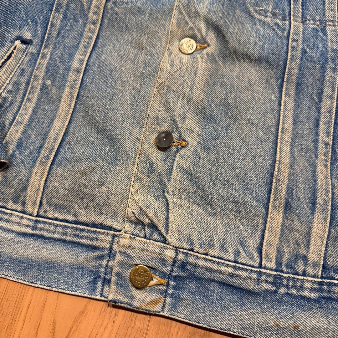 雰囲気◎ 70s Lee ストームライダー デニムジャケット ペンキ ビンテージ