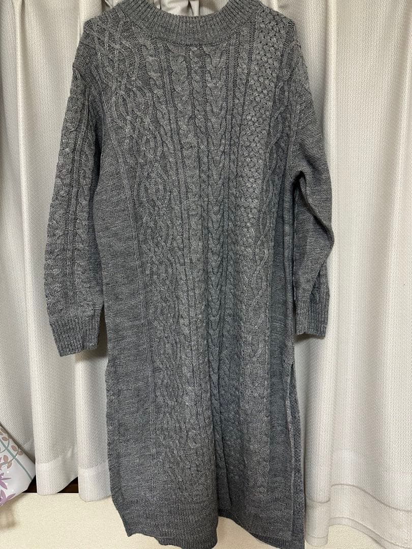 みかん93 Rose Tiara グレーニットワンピ42