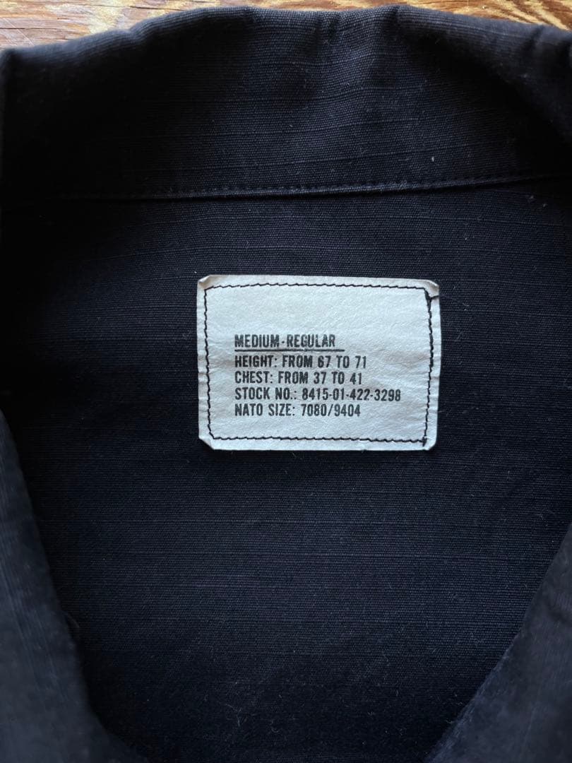 Us.army 米軍 BLACK357 BDUジャケット medium