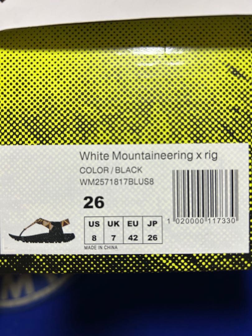 White Mountaineering x rig サンダル 26