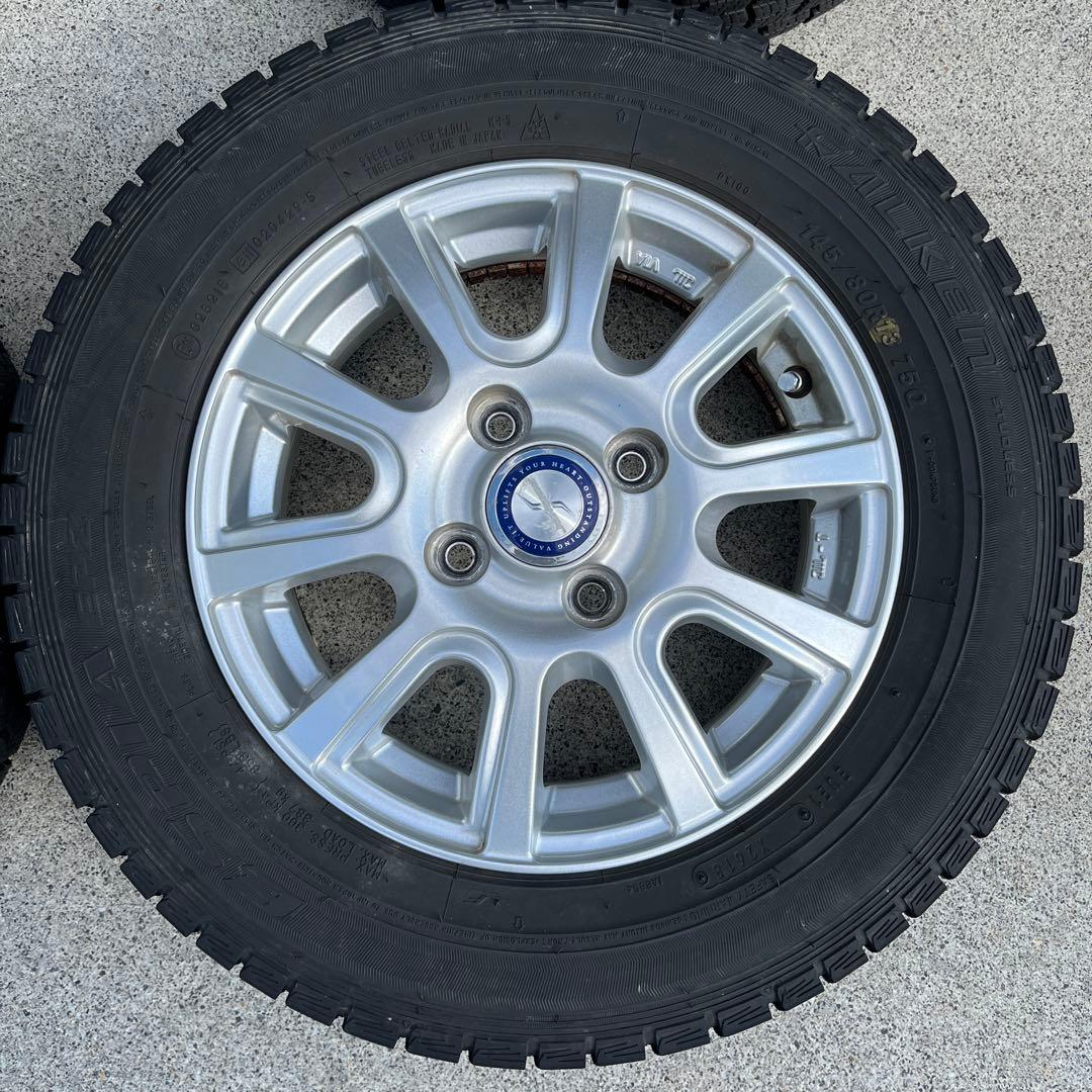 交渉可MR41S ハスラー 145/80R13 スタッドレスセット　2本で