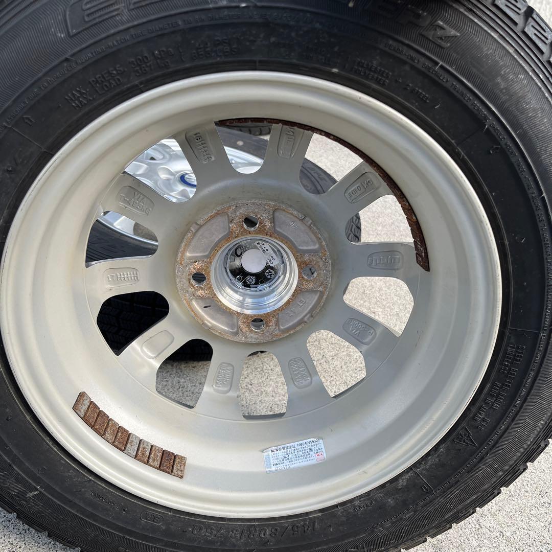 交渉可MR41S ハスラー 145/80R13 スタッドレスセット　2本で