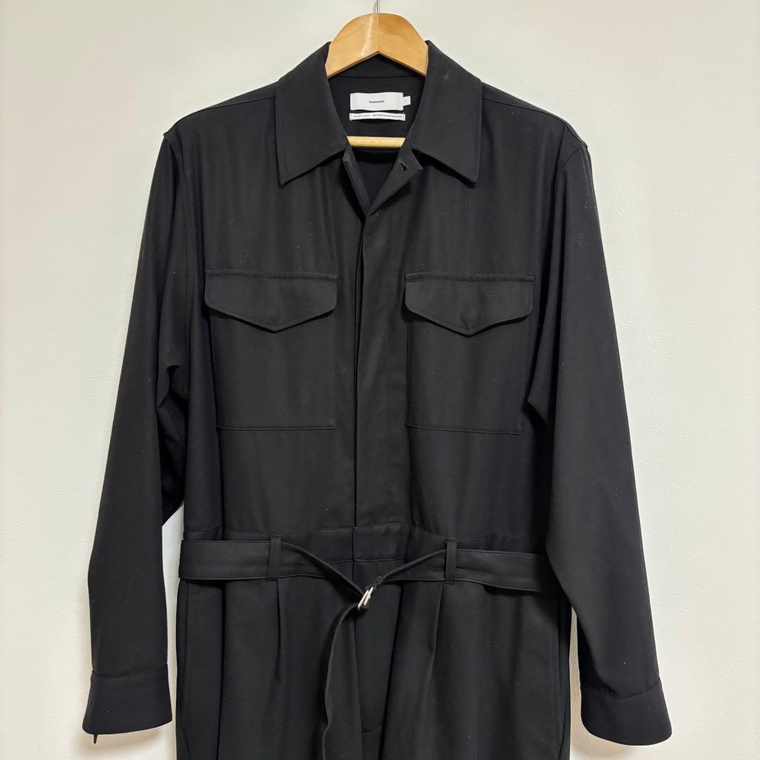 グラフペーパー ウーリーコットン ジャンプスーツ