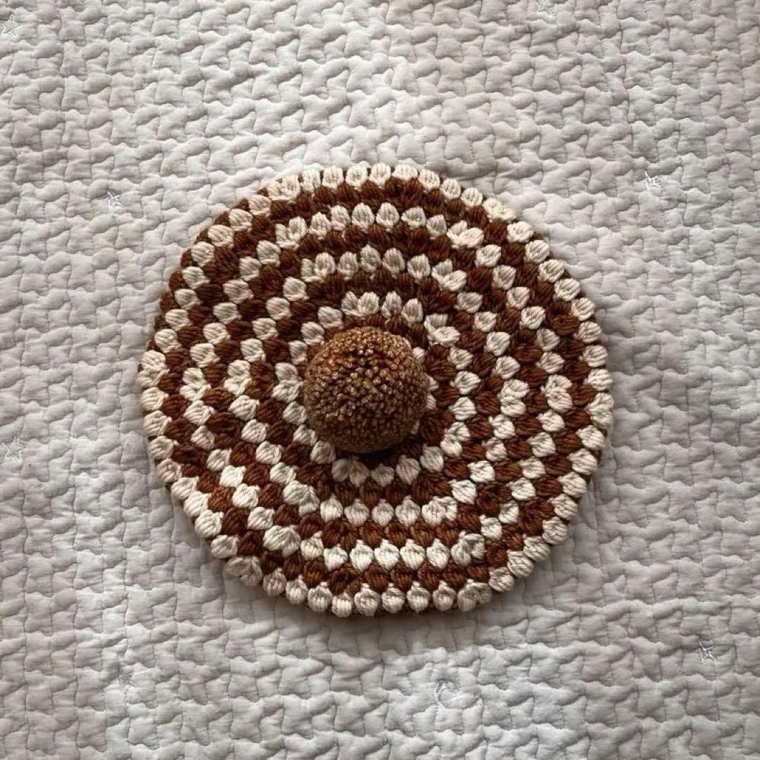 Misha & Puff ポンポン付きベレー帽