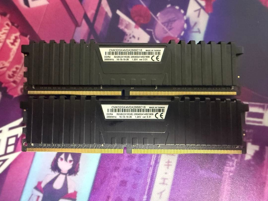 Vengeance LPX DDR4 2666mhzメモリー　16gbx2