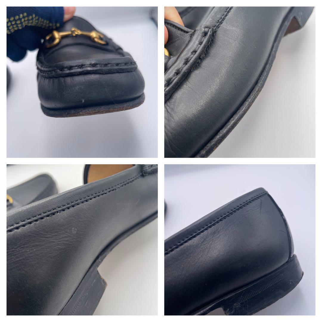イタリア製✨グッチ GUCCI【22.5】ホースビットローファー/レザー/金具✨