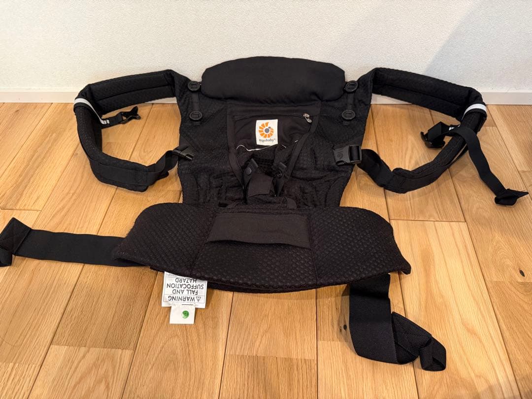 【美品】エルゴベビー アダプトソフト フレックス メッシュ ブラック 抱っこ紐