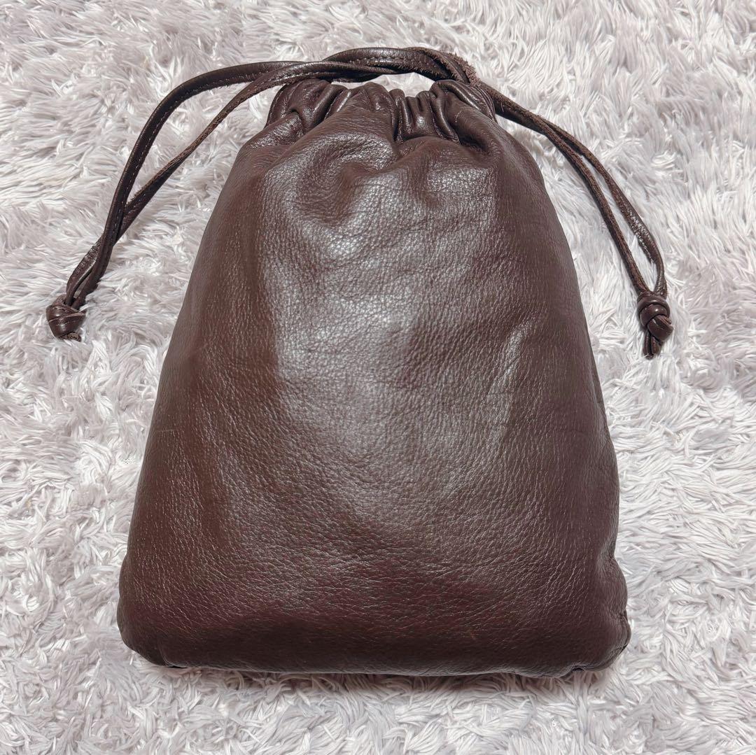 未使用★SOMES SADDLE ソメスサドル レザー BIGポーチ ブラウン