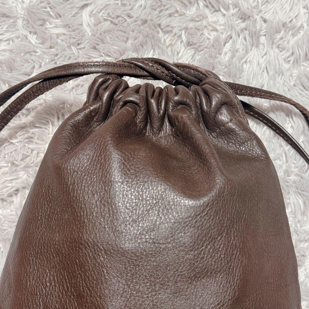 未使用★SOMES SADDLE ソメスサドル レザー BIGポーチ ブラウン