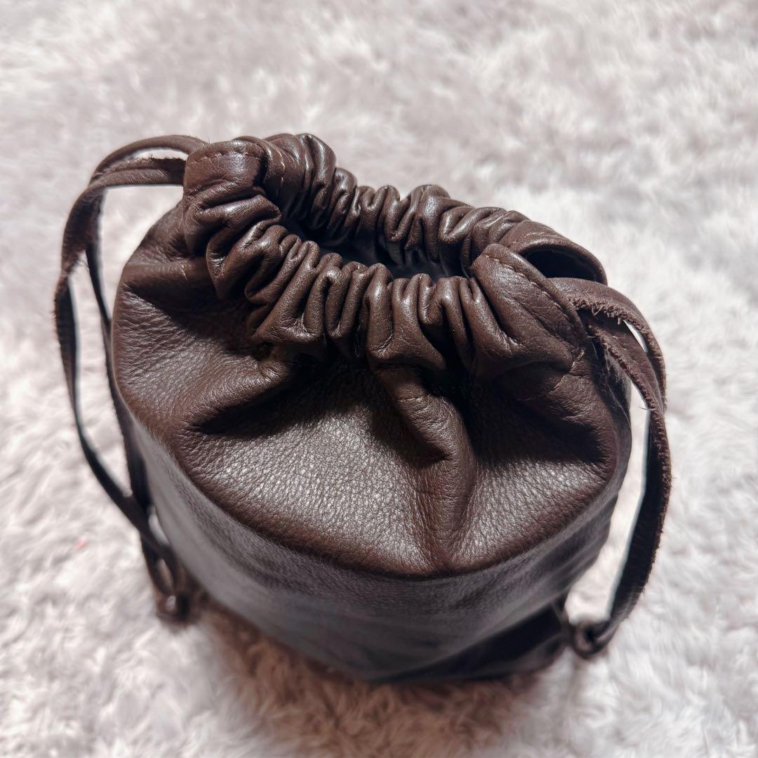 未使用★SOMES SADDLE ソメスサドル レザー BIGポーチ ブラウン