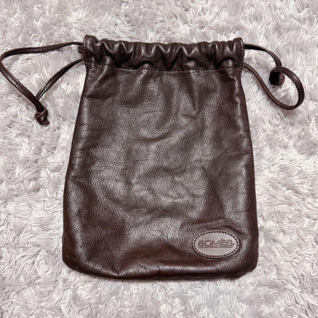 未使用★SOMES SADDLE ソメスサドル レザー BIGポーチ ブラウン