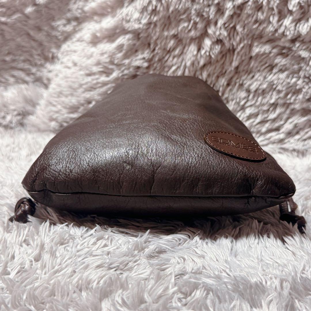 未使用★SOMES SADDLE ソメスサドル レザー BIGポーチ ブラウン