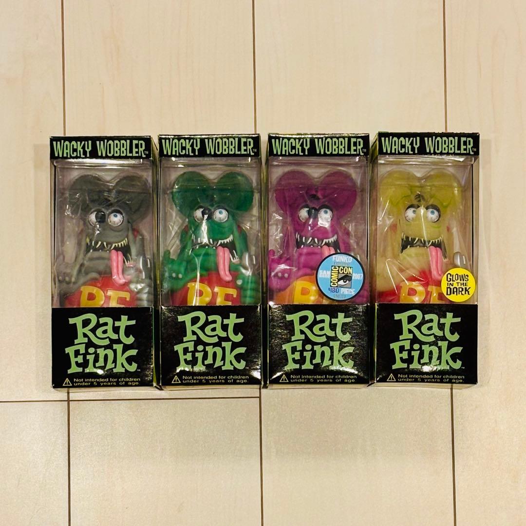 Rat Fink Wacky Wobbler フィギュア 4体セット