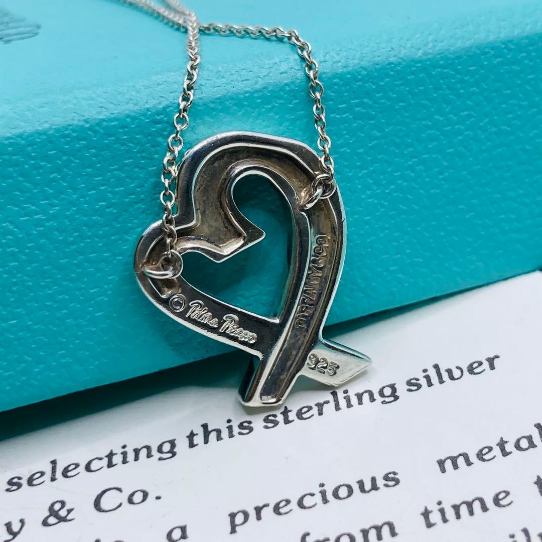 極美品✨ ティファニー ネックレス ラビングハート ハート AG925