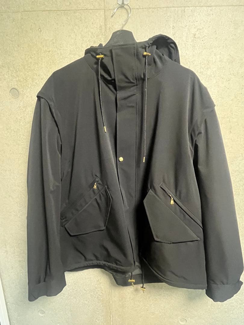 CULLNI ブラックモッズコート