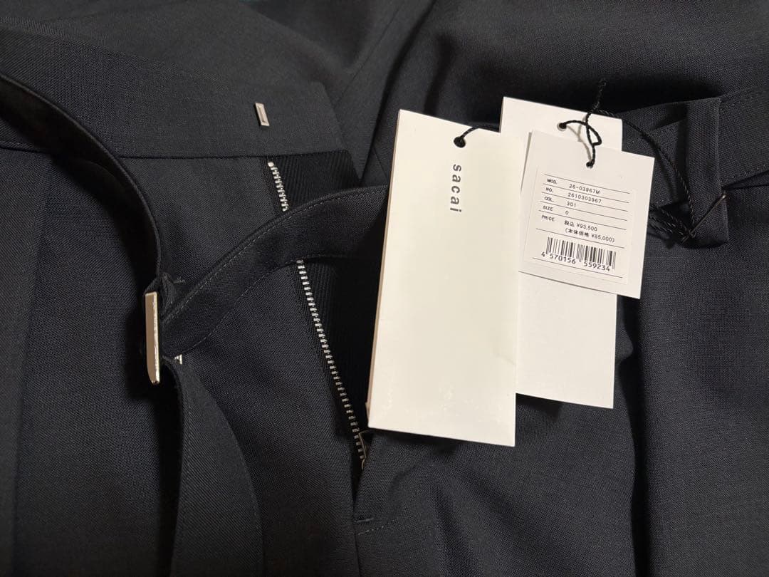 【sacai】26ss Suiting Pants