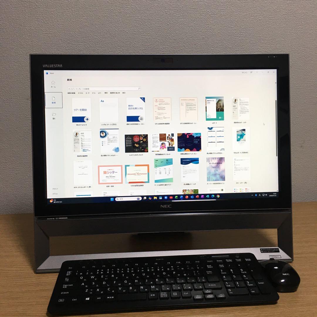 NEC VALUESTAR 地デジ Win11 一体型 デスクトップPC