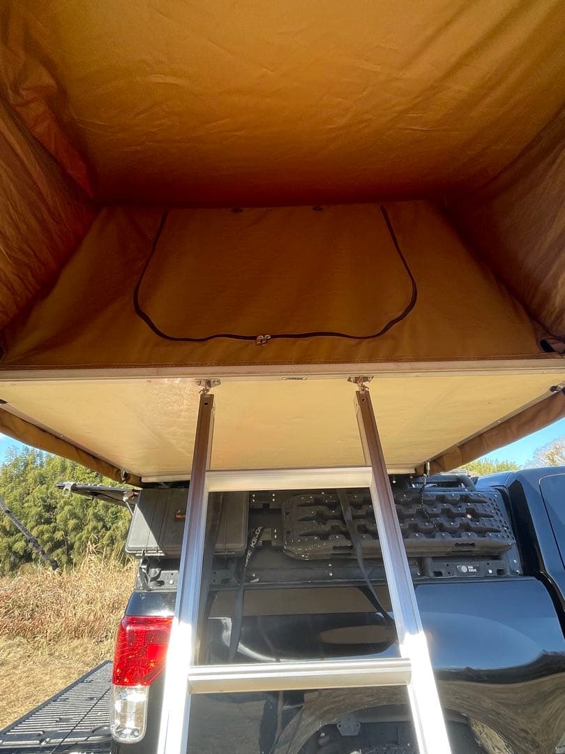 アドベンチャーキングスルーフトップテント　車両用テント カーキ