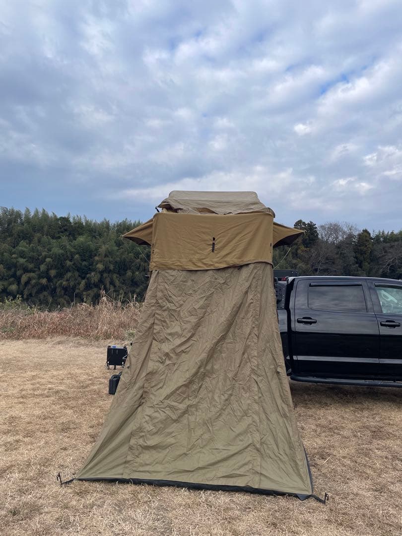 アドベンチャーキングスルーフトップテント　車両用テント カーキ