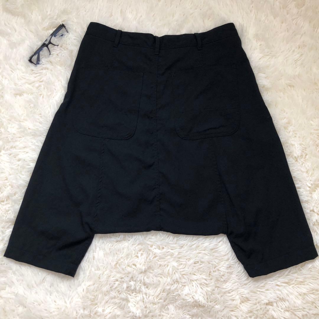 【極美品】ブラックコムデギャルソン　サルエルパンツ　ウールギャバ　ペンギン