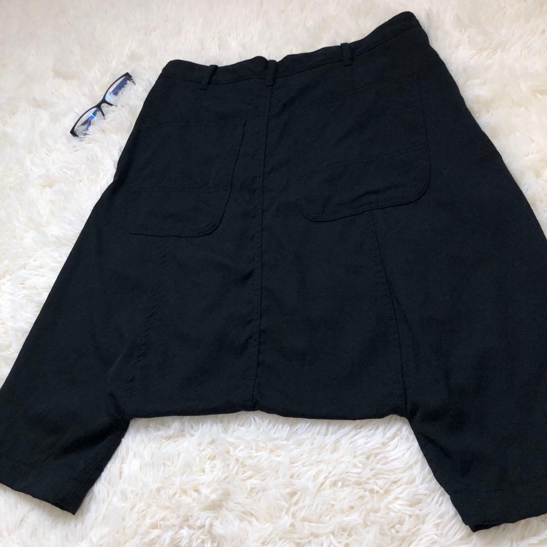 【極美品】ブラックコムデギャルソン　サルエルパンツ　ウールギャバ　ペンギン