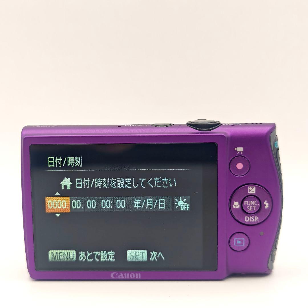 美品　人気色　Canon IXY 600F パープル　ガラスコーティング済
