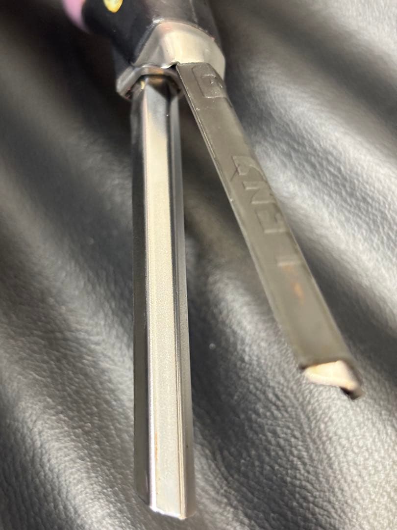 超美品　LENZ F-8Gレンツアイロン 5角8㎜　コード無し　理容アイロン