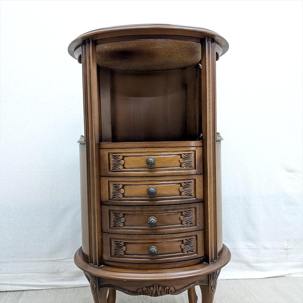 猫脚　コンソール　チェスト　キャビネット　引き出し　ドロワー　小物　花台　飾り台