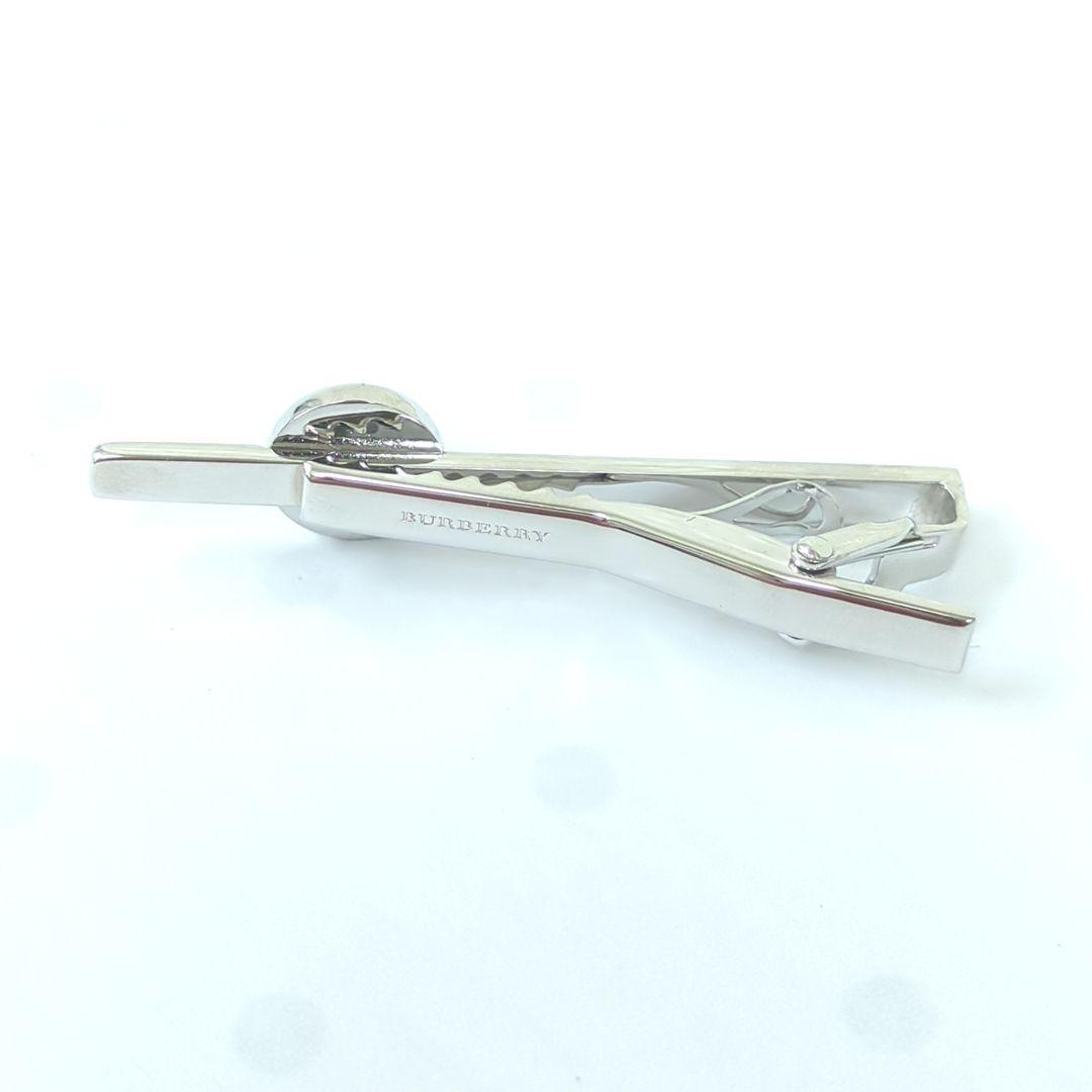 BURBERRY バーバリー タイピン ネクタイピン シルバーカラー ブラック