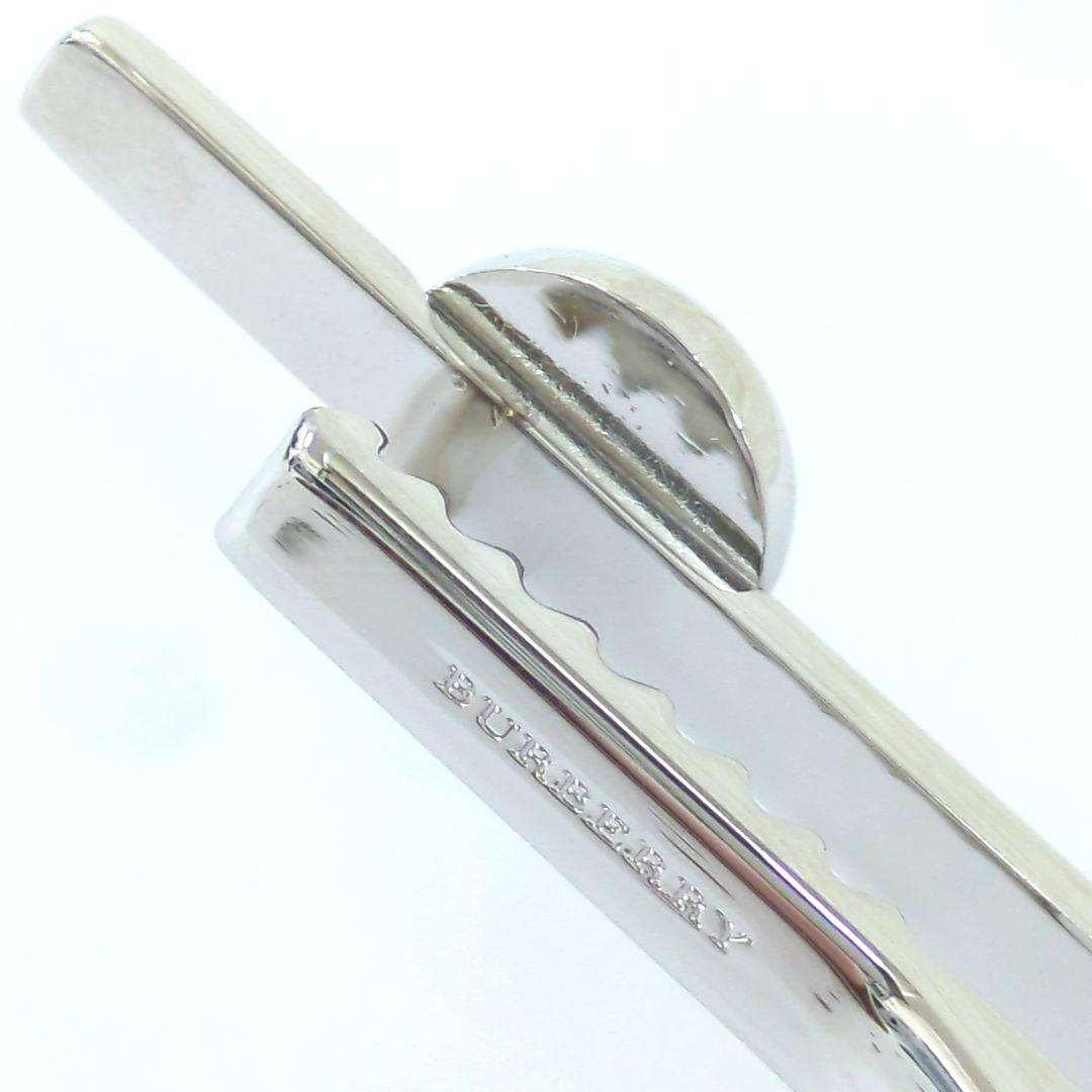 BURBERRY バーバリー タイピン ネクタイピン シルバーカラー ブラック