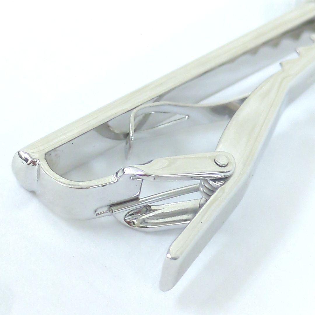 BURBERRY バーバリー タイピン ネクタイピン シルバーカラー ブラック