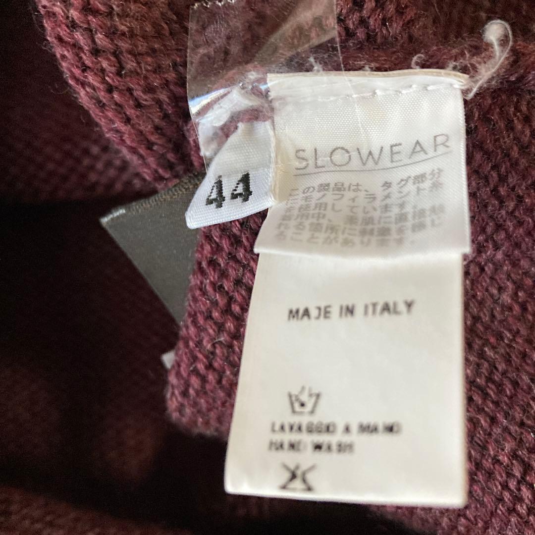 ザノーネ ミドルゲージ￼ タートルネックニット ボルドー サイズ44