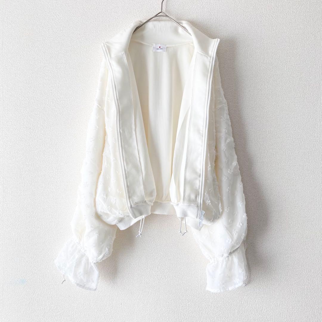【美品】merry jenny トラックジャケット ホワイト