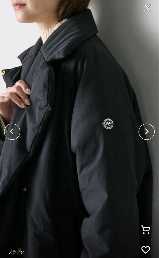 新品　タグ付き　ピュアルセシン　テーラード中綿ジャケット　②