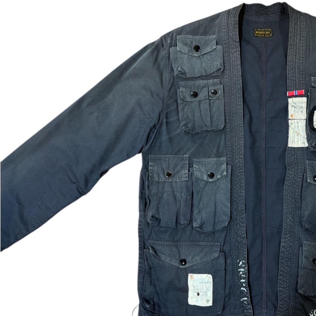 KAPITAL KOUNTRY フィッシング KIMONO シャツ ミリタリー